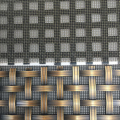 2-6 มม ขนาด Mesh Grilles โลหะตกแต่งในรูสี่รูป