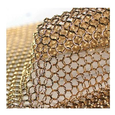 ผ้าม่านแหวน Mesh เหล็กไร้ขัด ด้วยน้ําหนัก 2.2kg / m2