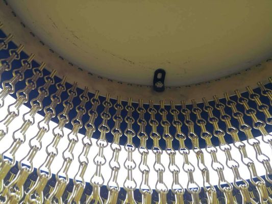 ขนาด 90x210cm สายเชื่อมโซ่ สาย Mesh ขนาดผ้าม่านสําหรับอุปสรรคความปลอดภัยทางการค้า