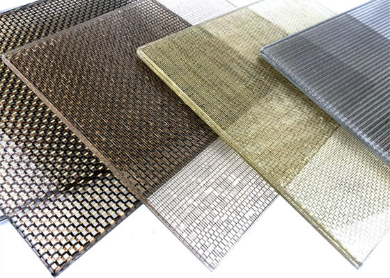 สีบรอนซ์รีไซเคิล 70% ลวดตาข่ายเคลือบแก้ว Art Copper Woven