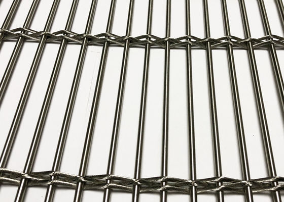 Ss316 โครงเหล็กสแตนเลสทางสถาปัตยกรรมที่มีความยืดหยุ่นอาคาร Facade Cladding