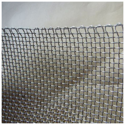 พีวีซีเคลือบ 0.5 มิลลิเมตร Dia Lock Crimp สาย Mesh เหล็กไร้ขัด