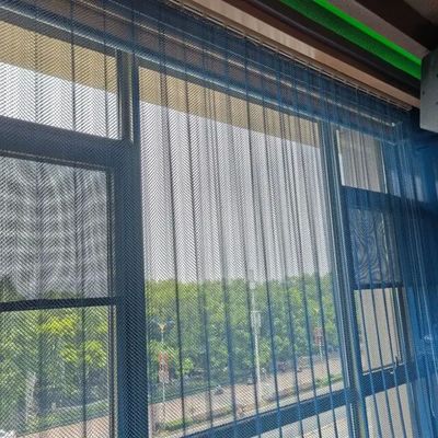 กลมเงิน Anodizing โล่โลหะผ้าม่าน ให้ความเป็นส่วนตัวและตกแต่ง