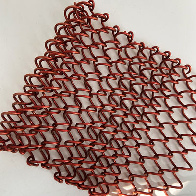 Anodizing Customized Coil Mesh Drapery ความหนา 0.5-2 มม.
