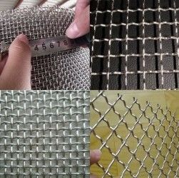 30m OEM แกลวนิเซียม Crimped Wire Mesh ในการกรองและกรอง