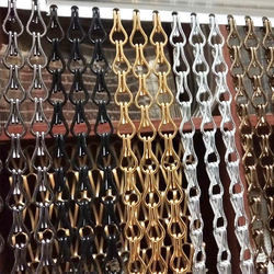 13 มิลลิเมตรโลหะ Chain Link Fly Screen แบบที่กําหนดเอง
