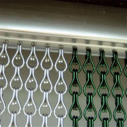 13 มิลลิเมตรโลหะ Chain Link Fly Screen แบบที่กําหนดเอง