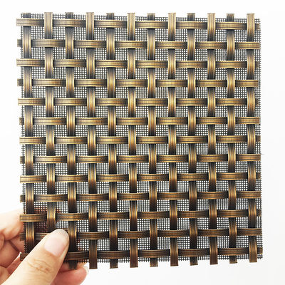2-6 มม ขนาด Mesh Grilles โลหะตกแต่งในรูสี่รูป