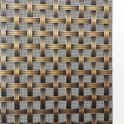 2-6 มม ขนาด Mesh Grilles โลหะตกแต่งในรูสี่รูป