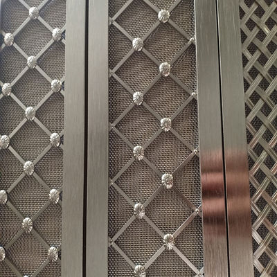 สวย Twill Weave เครื่องประดับสาย Mesh Grilles สะอาด