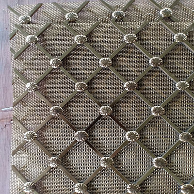 สวย Twill Weave เครื่องประดับสาย Mesh Grilles สะอาด