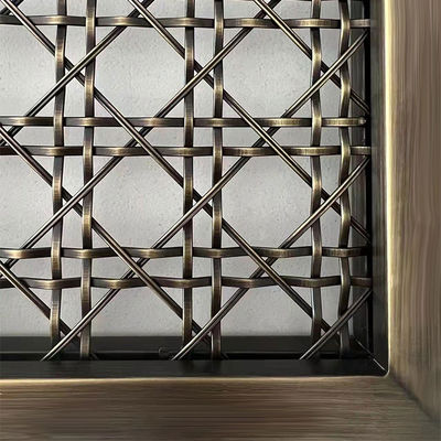 การออกแบบภายในสูงเครื่องประดับโลหะ Grill Mesh Eco Friendly Twill Weave