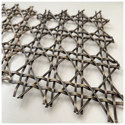 การออกแบบภายในสูงเครื่องประดับโลหะ Grill Mesh Eco Friendly Twill Weave