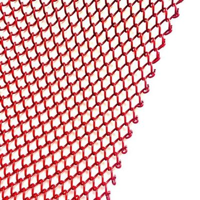 สแตนเลส เครื่องประดับโซ่วงแหวน Mesh ผ้าม่าน