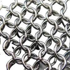 สแตนเลส เครื่องประดับโซ่วงแหวน Mesh ผ้าม่าน
