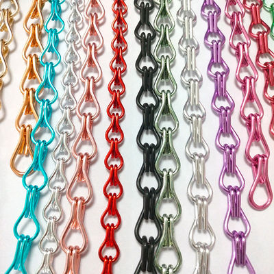 อลูมิเนียม Hook Chain บ้านตกแต่ง ป้องกันแมลง ปรับปรุงโรงแรม Partition อลูมิเนียม Hook Bead ผ้าม่าน ผู้ผลิต Wholesale