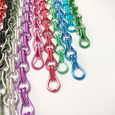 อลูมิเนียม Hook Chain บ้านตกแต่ง ป้องกันแมลง ปรับปรุงโรงแรม Partition อลูมิเนียม Hook Bead ผ้าม่าน ผู้ผลิต Wholesale