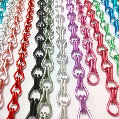 อลูมิเนียม Hook Chain บ้านตกแต่ง ป้องกันแมลง ปรับปรุงโรงแรม Partition อลูมิเนียม Hook Bead ผ้าม่าน ผู้ผลิต Wholesale