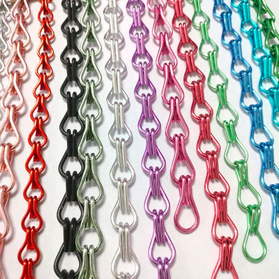 อลูมิเนียม Hook Chain บ้านตกแต่ง ป้องกันแมลง ปรับปรุงโรงแรม Partition อลูมิเนียม Hook Bead ผ้าม่าน ผู้ผลิต Wholesale