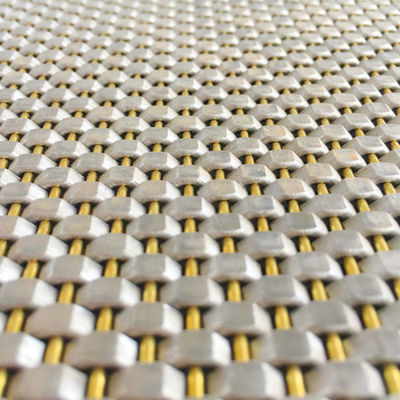 กว้างสาย 0.8mm 2.0mm สแตนเลส Mesh Panel ผ้าเรียบสําหรับผนังครอบ