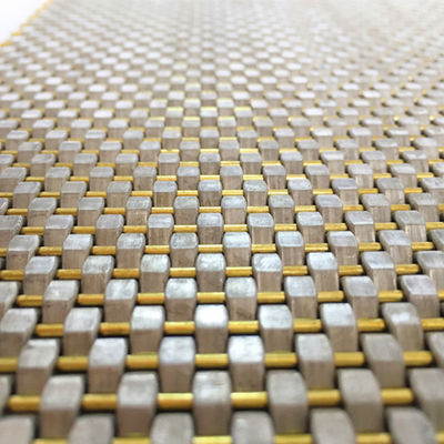 กว้างสาย 0.8mm 2.0mm สแตนเลส Mesh Panel ผ้าเรียบสําหรับผนังครอบ