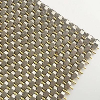 กว้างสาย 0.8mm 2.0mm สแตนเลส Mesh Panel ผ้าเรียบสําหรับผนังครอบ
