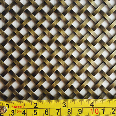 เนื้อผ้าสี่เหลี่ยม เนื้อผ้า Mesh สําหรับตกแต่งเฟอร์นิเจอร์ Fine Mesh สแตนเลส Wire Mesh