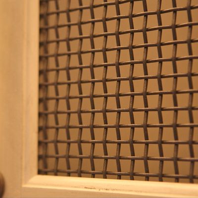 เนื้อผ้าสี่เหลี่ยม เนื้อผ้า Mesh สําหรับตกแต่งเฟอร์นิเจอร์ Fine Mesh สแตนเลส Wire Mesh