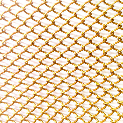 9 มิลลิเมตร Wire Pitch Metal Coil Drapery สําหรับความต้องการความกว้างที่กําหนดเอง