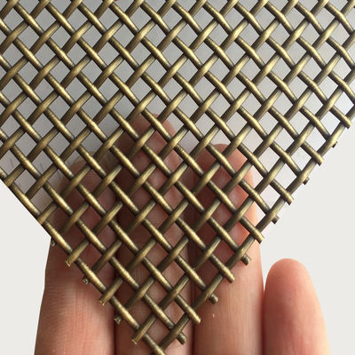 สวยงาม สแตนเลส Woven Wire Mesh สําหรับตู้ ISO9001 รับรอง