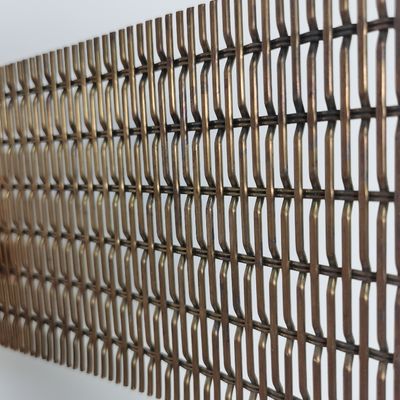 อลูมิเนียม Anodized สายใยผ้า Mesh สายใย Mesh Crimped สําหรับรั้ว