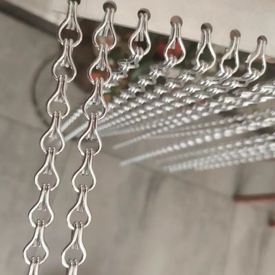 ขนาด 90x210cm สายเชื่อมโซ่ สาย Mesh ขนาดผ้าม่านสําหรับอุปสรรคความปลอดภัยทางการค้า