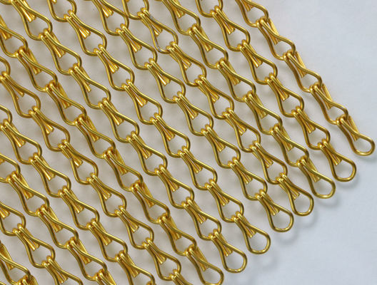 ขนาด 90x210cm สายเชื่อมโซ่ สาย Mesh ขนาดผ้าม่านสําหรับอุปสรรคความปลอดภัยทางการค้า