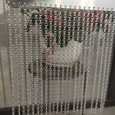 ขนาด 90x210cm สายเชื่อมโซ่ สาย Mesh ขนาดผ้าม่านสําหรับอุปสรรคความปลอดภัยทางการค้า