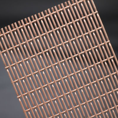 หนา 3 มิลลิเมตร ตกแต่งเครือสายเครือ Grilles ด้วยรูทรงสี่เหลี่ยม