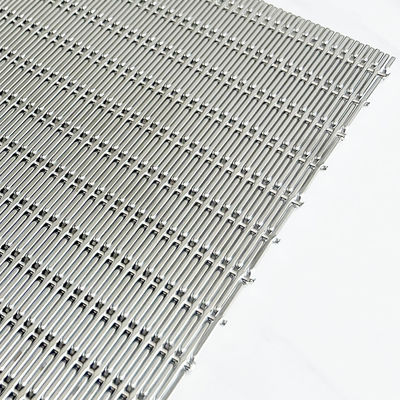 4m Max ความกว้าง สแตนเลส เครื่องประดับเครือไฟฟ้า Wire Mesh Grilles ด้วยเลือง