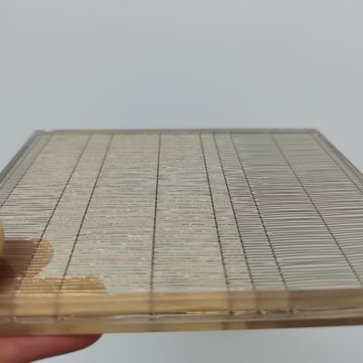 ความแข็งแรงต่อการดึงสูง ความแข็งแรงต่อการตกแต่ง สายใย Mesh กระจก laminated กันไฟ A1