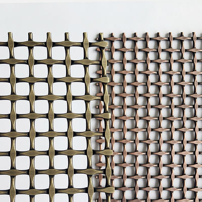 สแตนเลส สแตนเลสสถาปัตยกรรม เนื้อผง Mesh Anti สีทองแดงสําหรับหน้าต่างที่กําหนดเอง