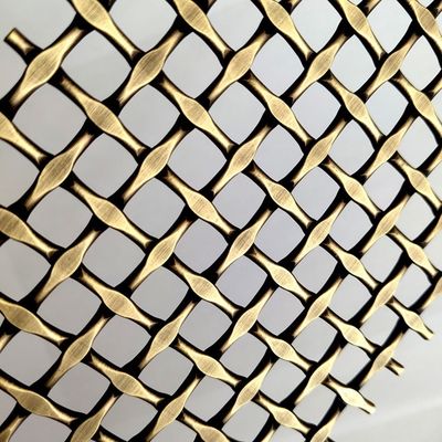 สแตนเลส สแตนเลสสถาปัตยกรรม เนื้อผง Mesh Anti สีทองแดงสําหรับหน้าต่างที่กําหนดเอง
