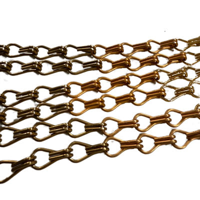 การติดตั้งง่าย Custom Chain Link อลูมิเนียม Chain Fly Screen เหมาะสําหรับรูปแบบผ้าม่านที่กําหนดเอง