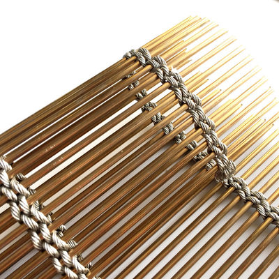 สแตนเลสเมทัลเมช 7 มม แกลนไซด์ PVD ป้องกันการปีนรุก การรักษาความปลอดภัย Fencing Mesh สําหรับการคลุมความคุ้มครองเขตโทษ