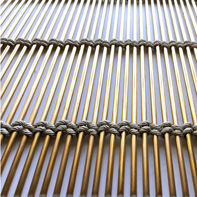 สแตนเลสเมทัลเมช 7 มม แกลนไซด์ PVD ป้องกันการปีนรุก การรักษาความปลอดภัย Fencing Mesh สําหรับการคลุมความคุ้มครองเขตโทษ