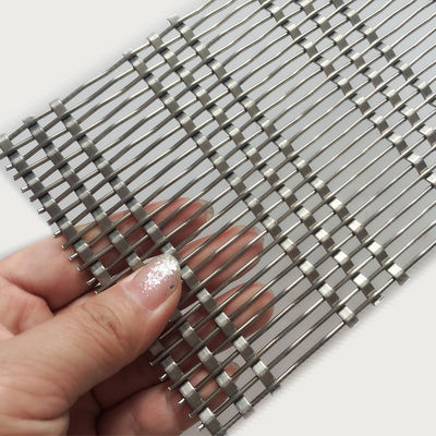 แผ่นกรีดสายไฟเหล็กเมทัลเมล Mesh สแตนเลสแบบสถาปัตยกรรมที่ไม่เผาไหม้สําหรับหน้าต่างที่จอดรถกลางแจ้งและผนังที่ระบายอากาศ