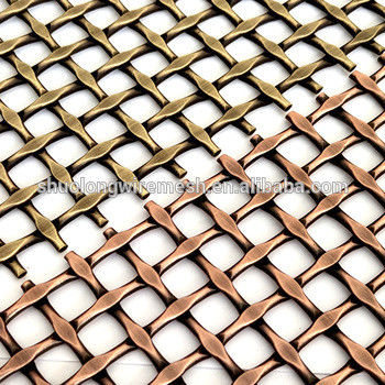 18 มิลลิเมตร Weft Pitch ประดับ Woven Wire Mesh ด้วยน้ํามันที่สะอาดและฟลาท No.1