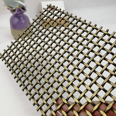 ISO9001 ยืนยันเครื่องประดับ Woven Wire Mesh ง่ายในการทําความสะอาด ออกแบบ 10 มม Flat Pitch