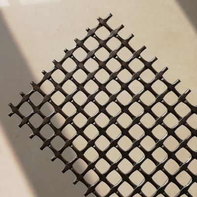 ISO9001 รับรอง Diamond Woven Mesh 42.2% พื้นที่เปิดสําหรับอุตสาหกรรมภารกิจหนัก