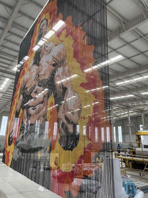 ม่านลูกโซ่อะลูมิเนียมตกแต่งสร้างสรรค์สำหรับเฟอร์นิเจอร์และการติดตั้งงานศิลปะ, การออกแบบตาข่ายโลหะที่ปรับแต่งได้และกันไฟ