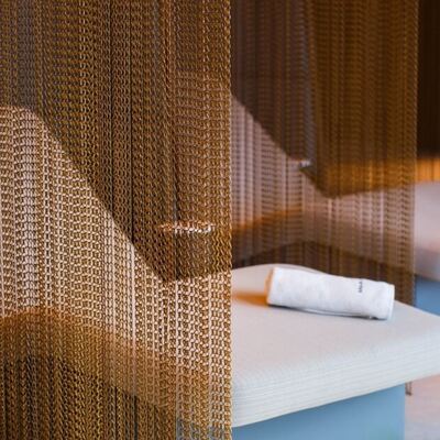 ม่านกันแมลงอะลูมิเนียมขนาด 12x24 มม. พร้อมพื้นที่เปิด 60% และเส้นผ่านศูนย์กลางลวด 1.2 มม. สำหรับควบคุมแมลง