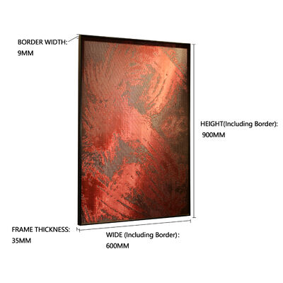 Architectural Decorative Metal Artwork Modern Ember Inspired Mesh Design