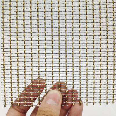 Customized Width Customized Architectural Metal Fabric Ideal Solution for Interior Exterior Wall Coverings and Sunshades